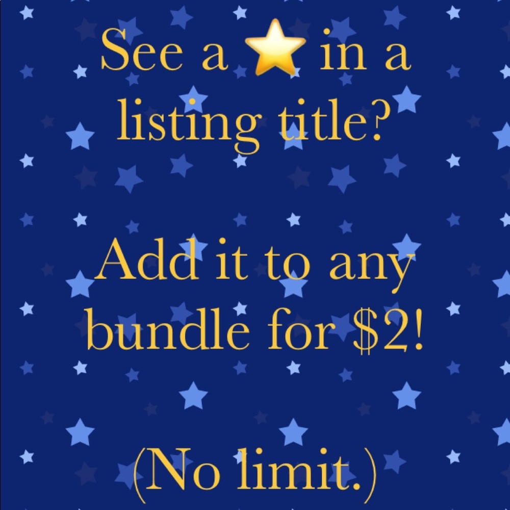 ⭐️⭐️Look For The Stars!⭐️⭐️